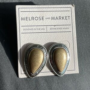 NWT Melrose and Market Gold silver Elegant Earring